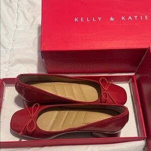 Kelly & Katie Vibrant Red Flats